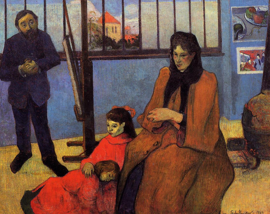 The Schuffenecker Family - Paul Gauguin Painting